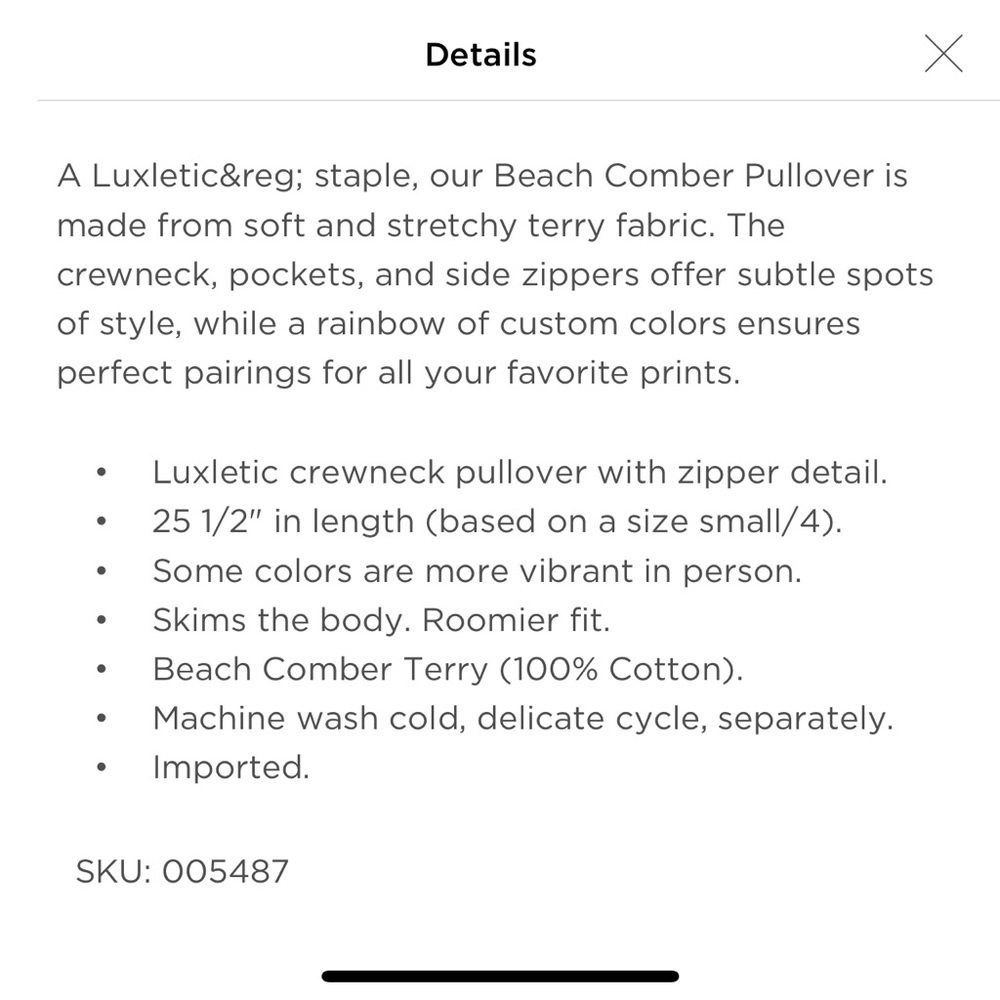 LILLY PULITZER LUXLETIC BEACH COMBER PULLOVER CABANA GREEN - Picture 5 of 5